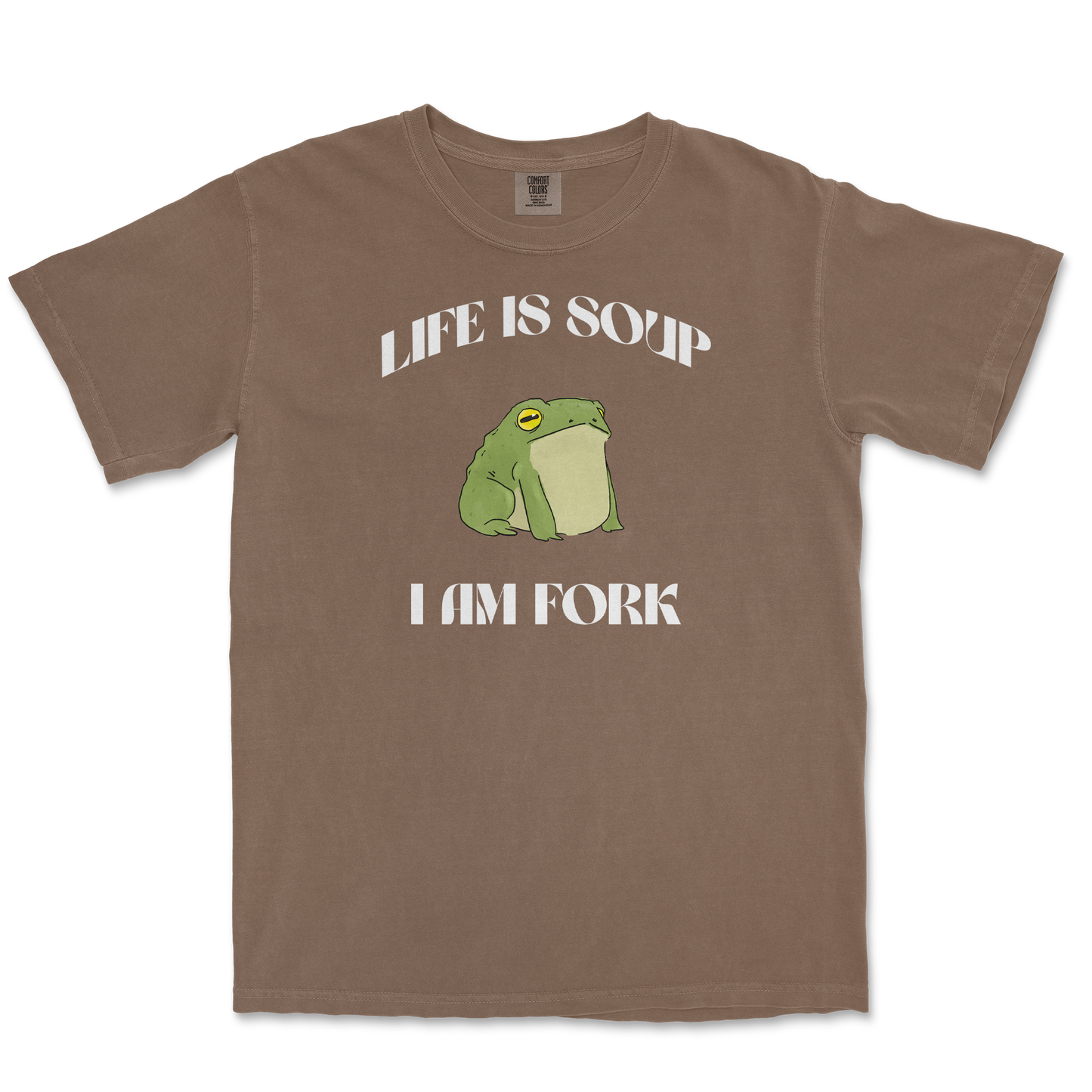 Comfort Colors T-Shirt I Am Fork in Espresso
