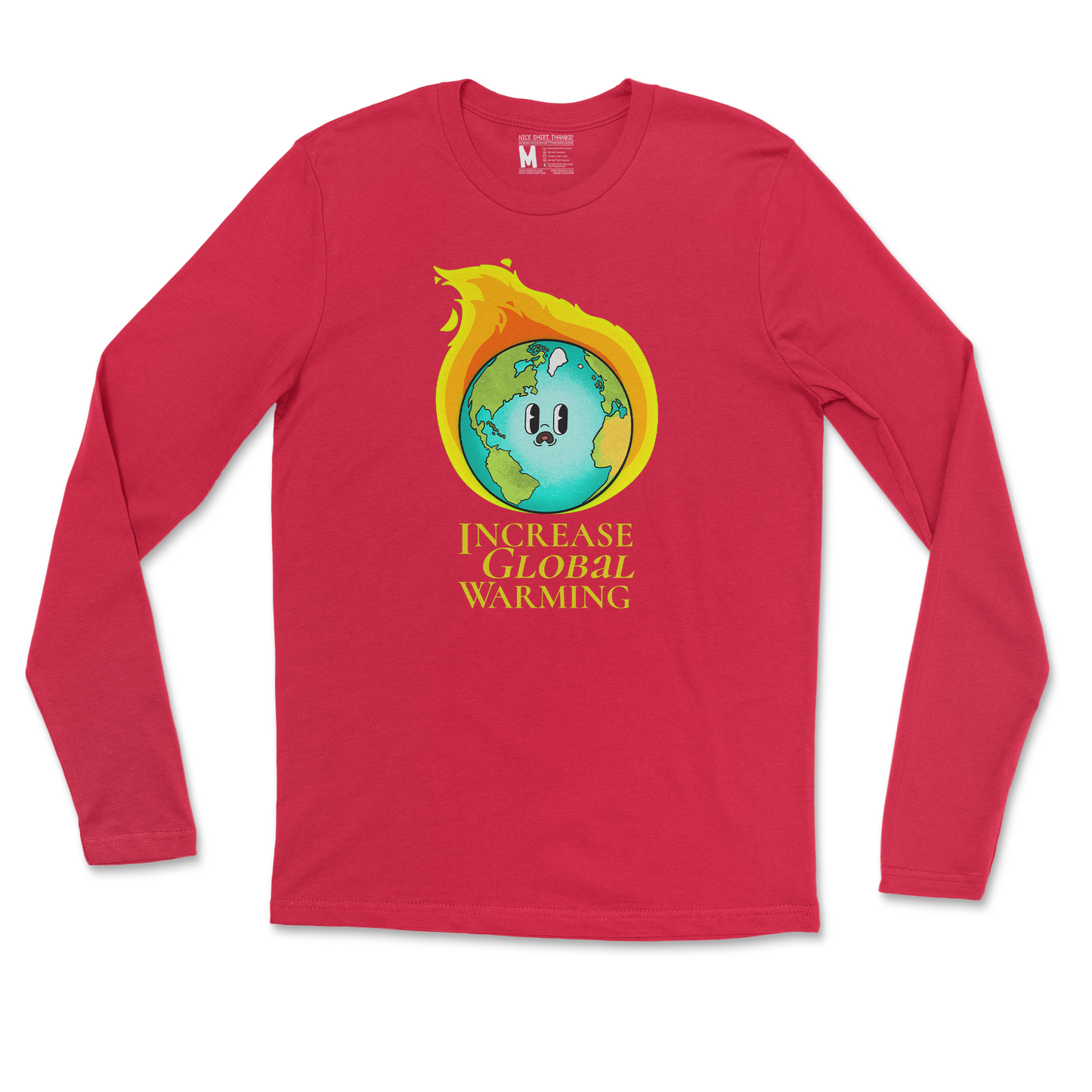 Gildan SoftStyle Long Sleeve in Red