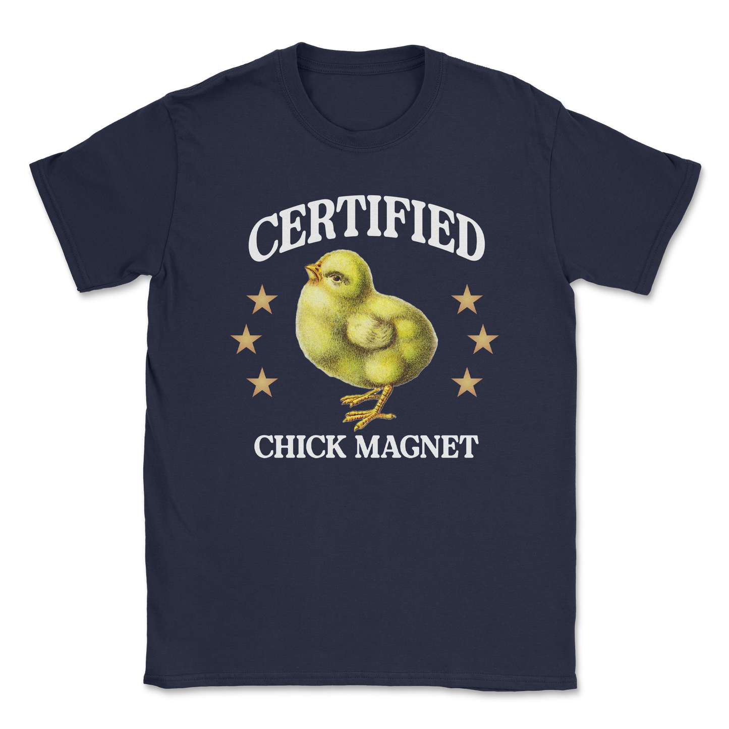 Heavy Blend T-Shirt Chick Magnet in Navy