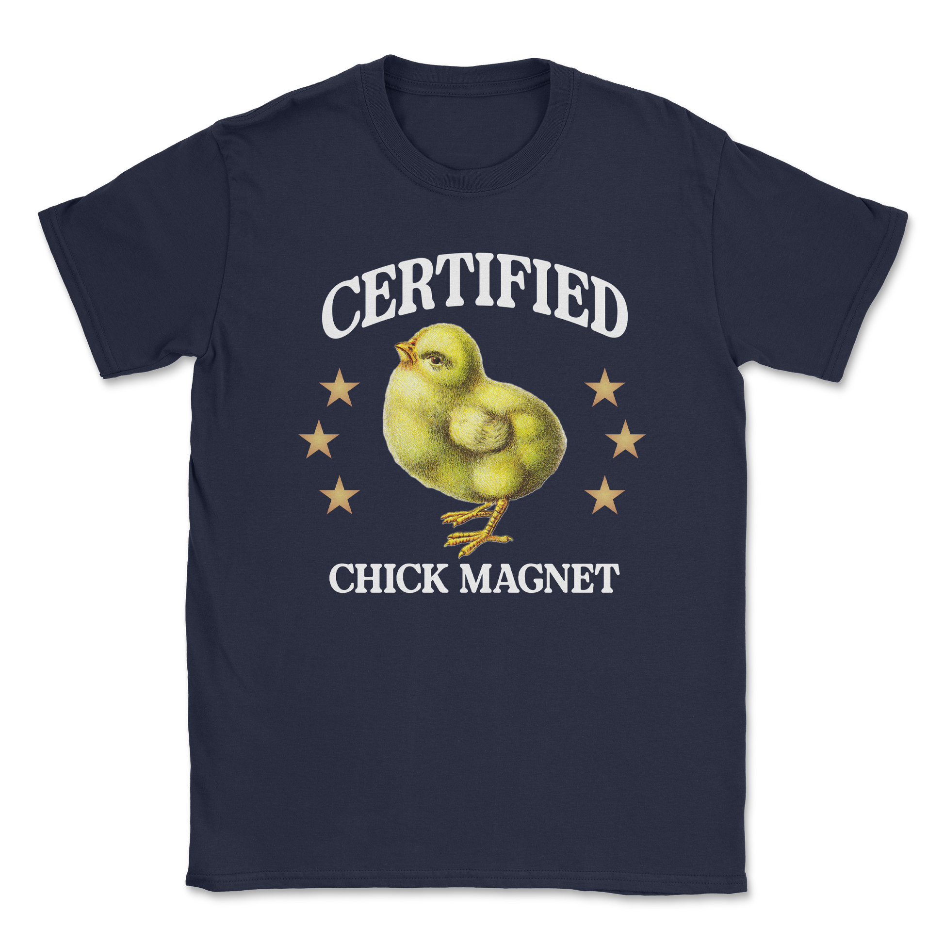 Heavy Blend T-Shirt Chick Magnet in Navy