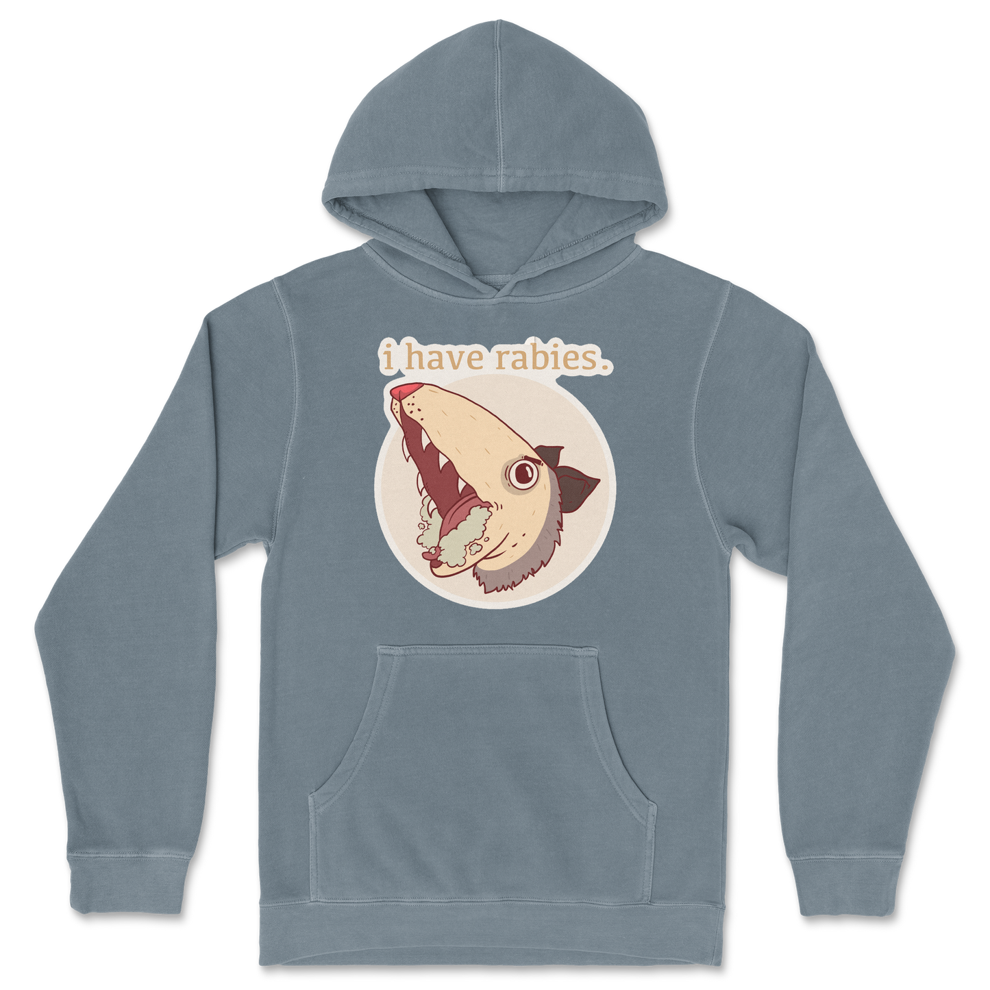 Independent Clothing Co. Hoodie I Have Rabies in Blue Magic