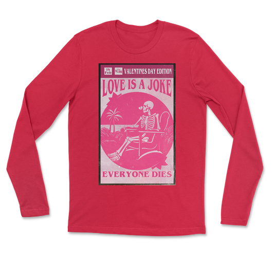 The Nice Shirt Long Sleeve Love Is A Joke in Red