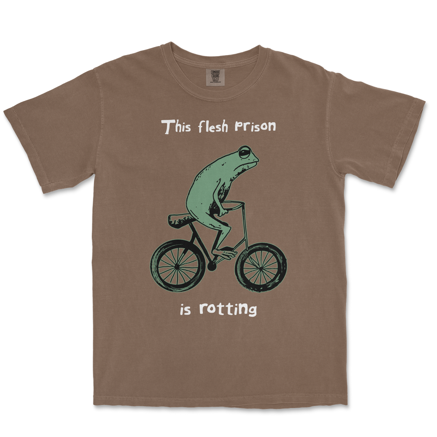 Comfort Colors T-Shirt Flesh Prison in Espresso