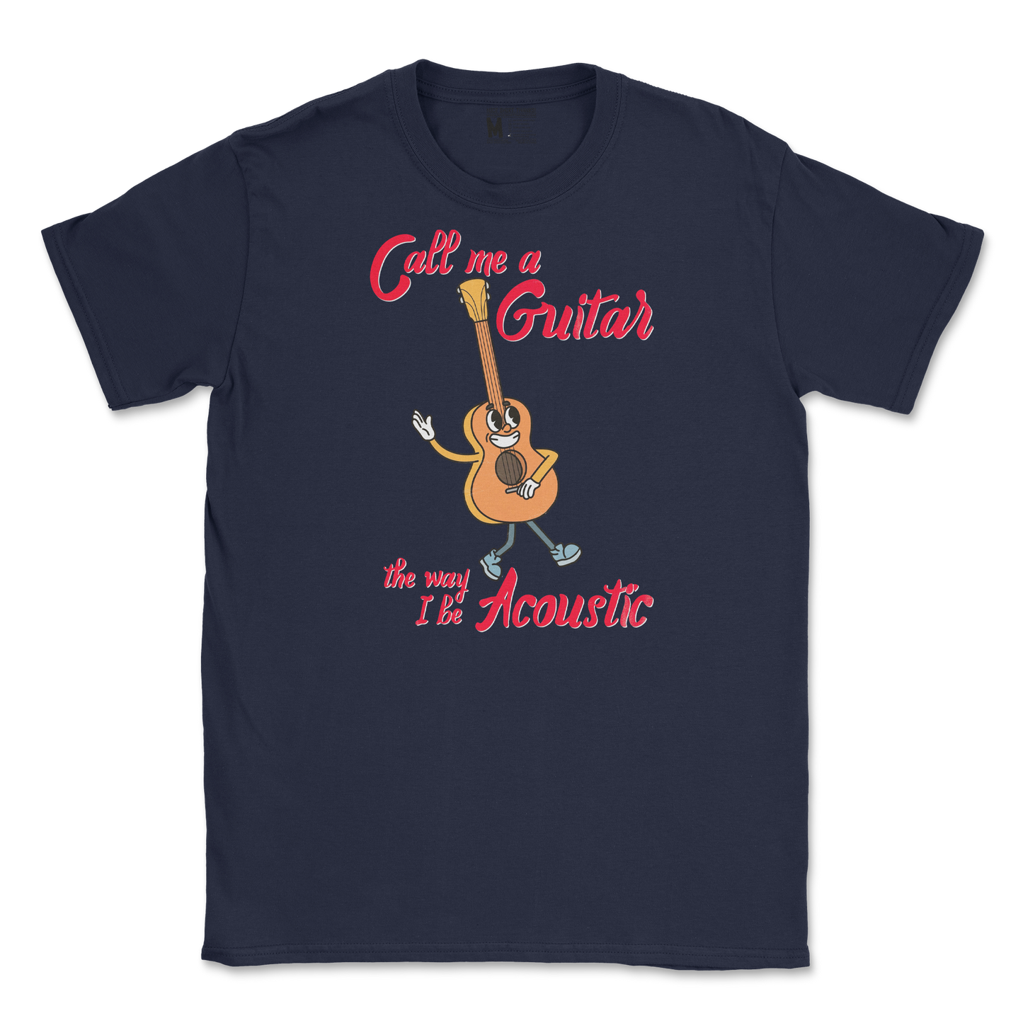 Gildan SoftStyle T-Shirt I Do Be Acoustic in Navy