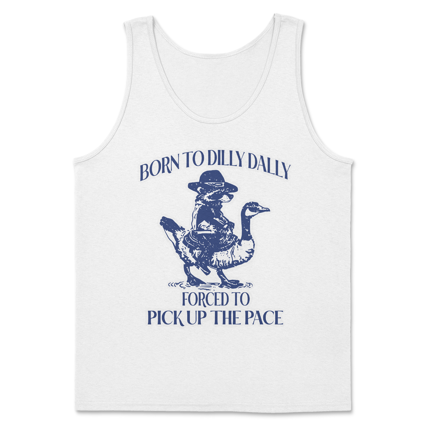 Heavy Blend Tank Top Dilly Dally in White