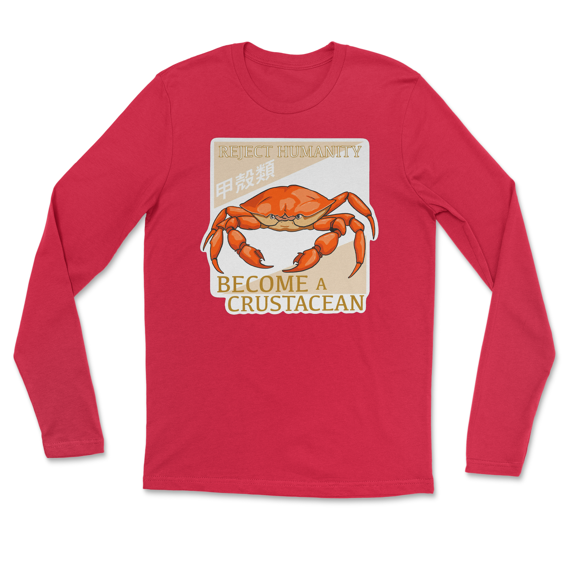 Heavy Blend Long Sleeve Embrace the Crab in Red