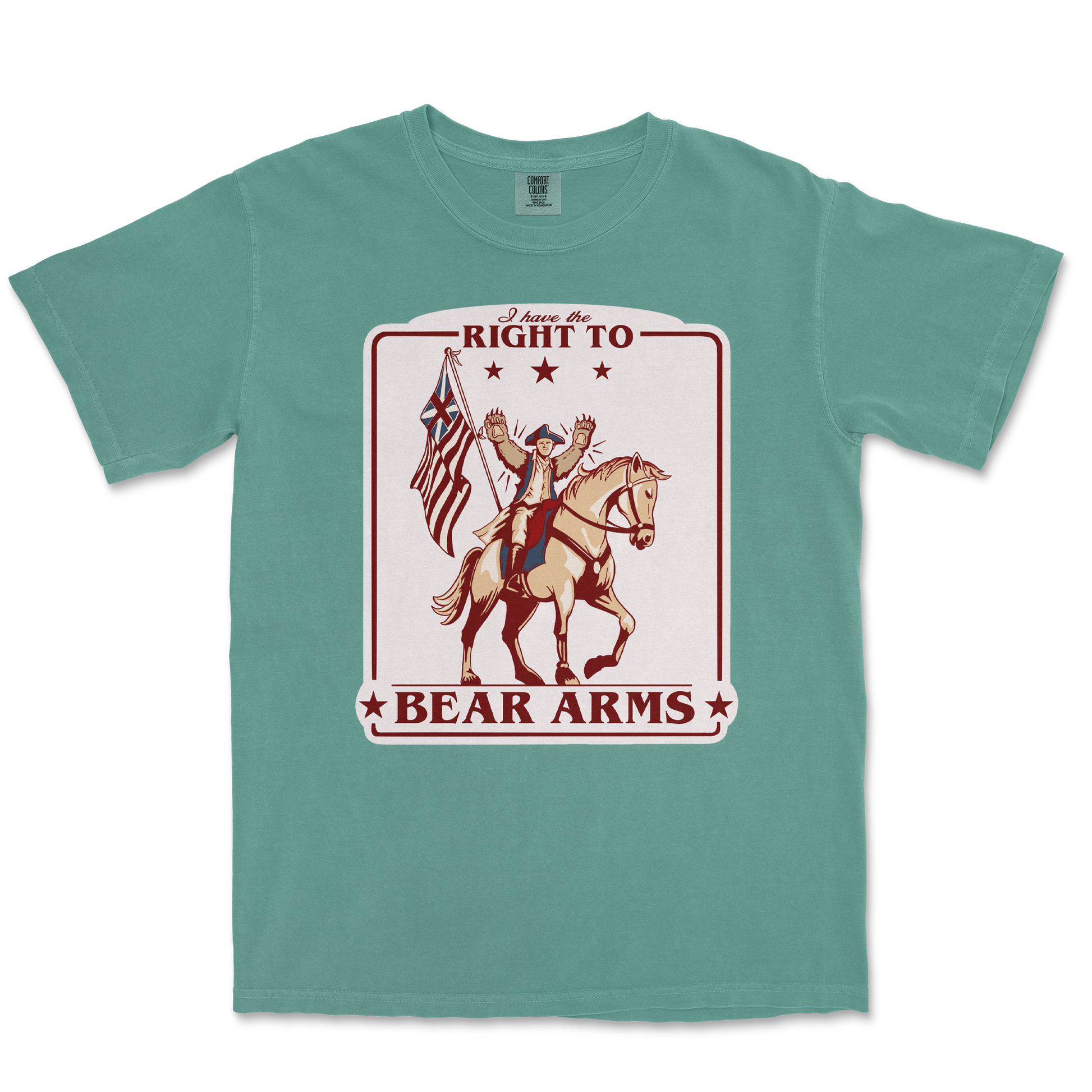 Comfort Colors T-Shirt Right to Bear Arms in Light Green
