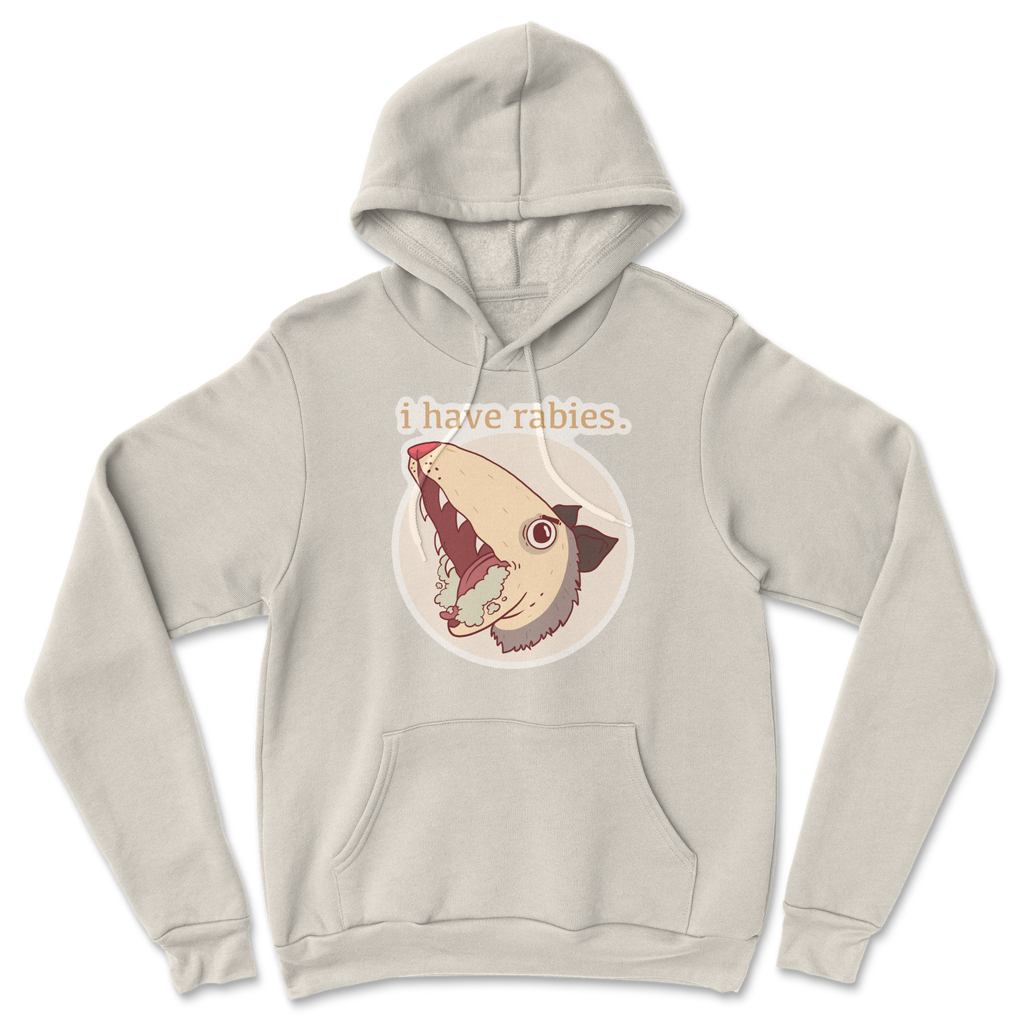 Heavy Blend Hoodie I Have Rabies in Sand