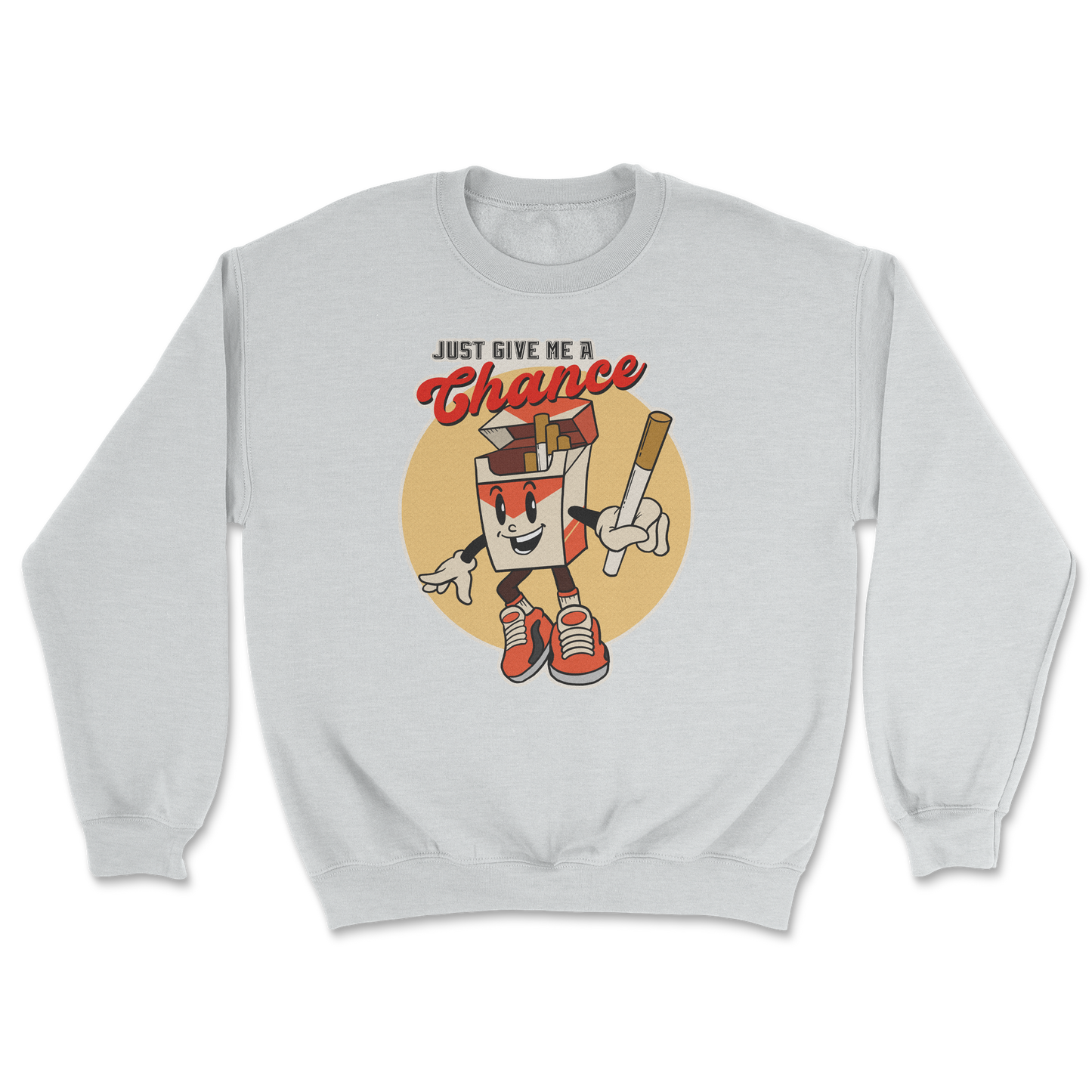 Heavy Blend Crew Neck Vintage Cigarette in Sports Grey
