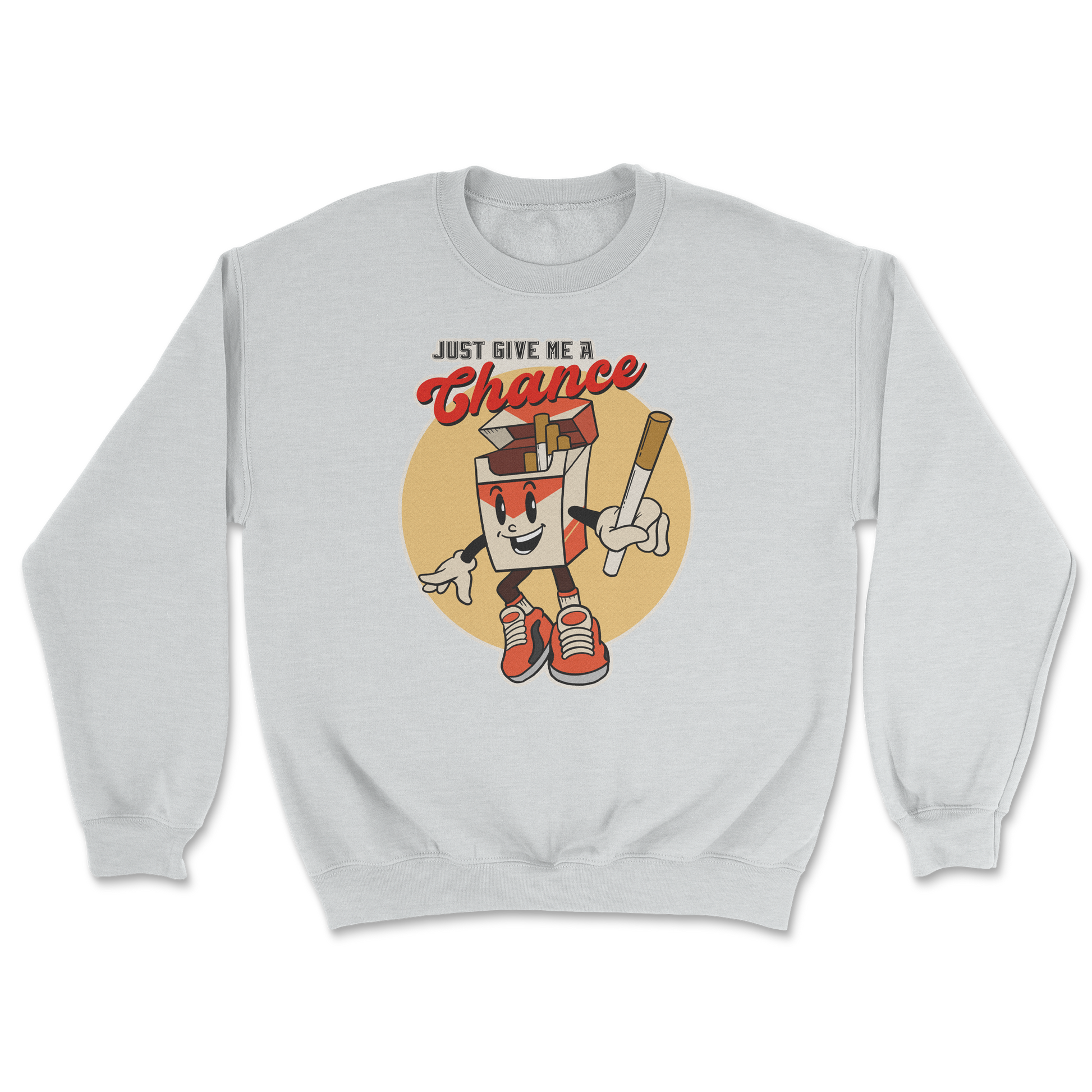 Heavy Blend Crew Neck Vintage Cigarette in Sports Grey