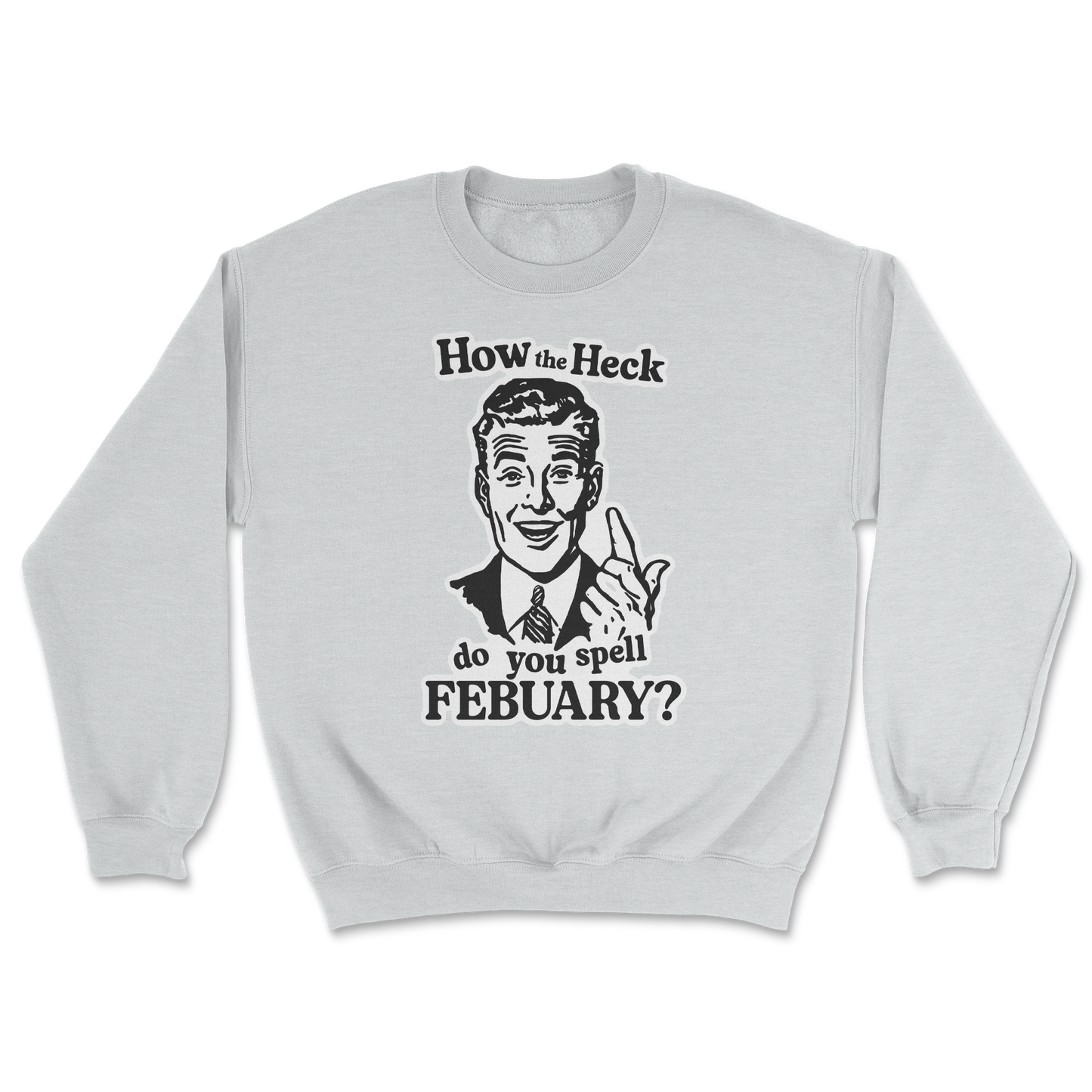 Heavy Blend Crew Neck February in Sports Grey