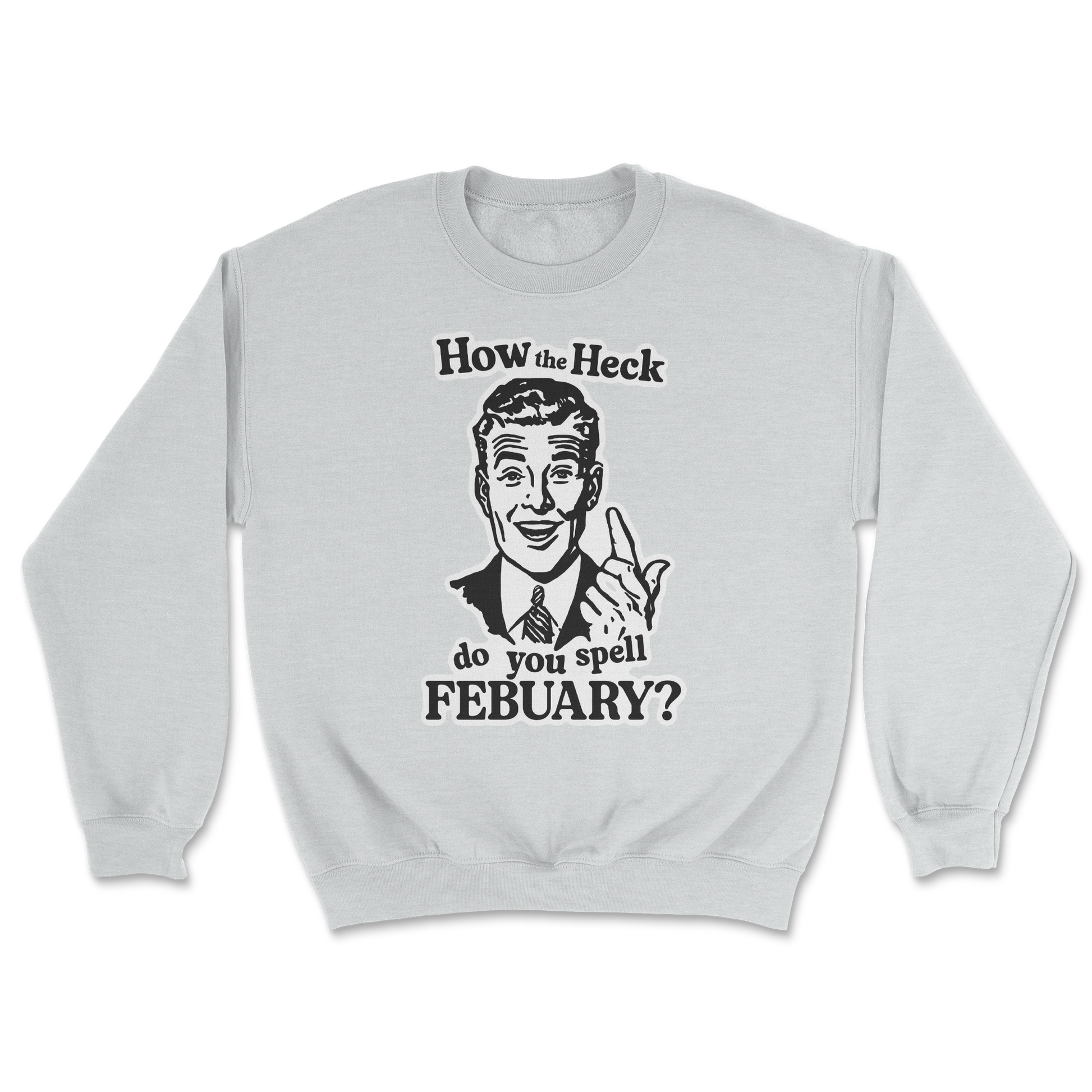 Heavy Blend Crew Neck February in Sports Grey