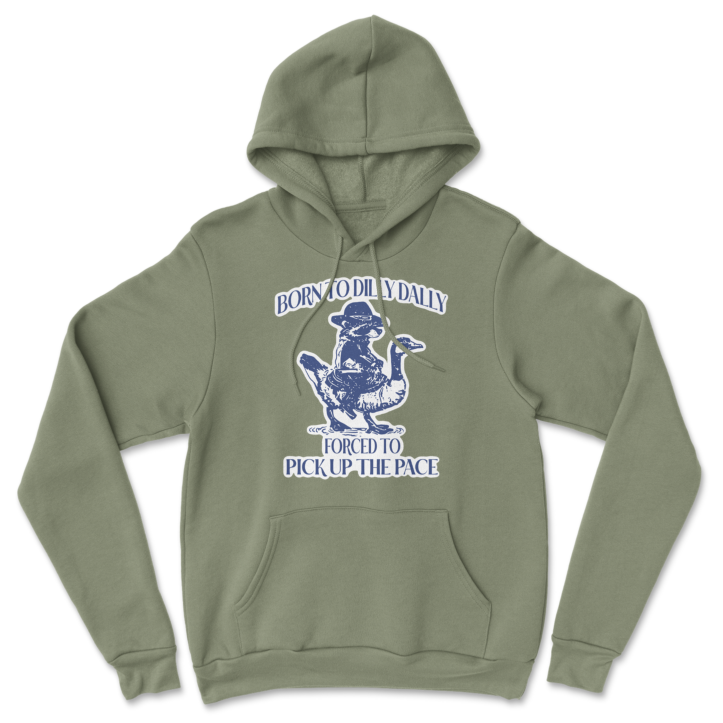 Heavy Blend Hoodie Dilly Dally in Military-Green