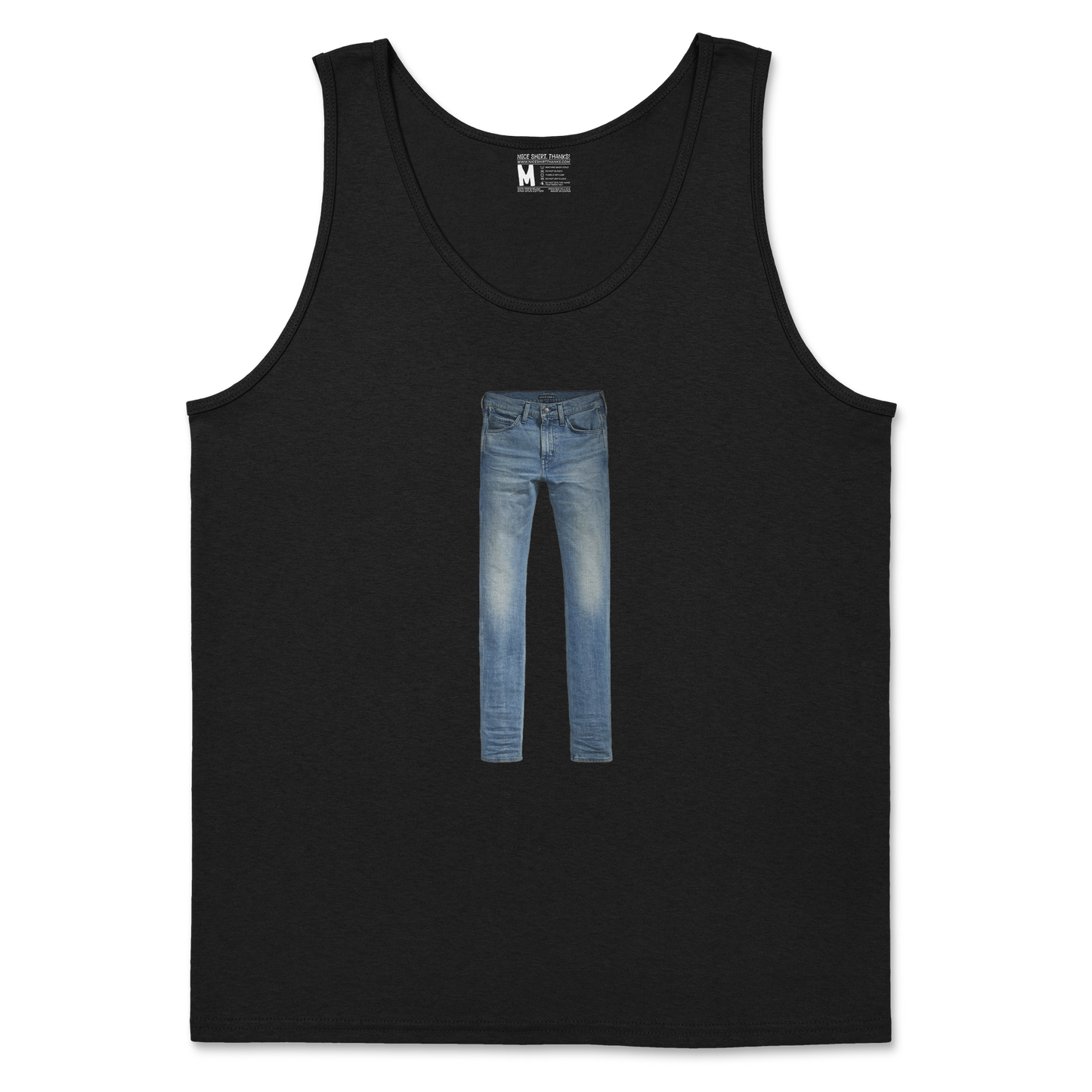 Gildan SoftStyle Tank Top Pants in Black