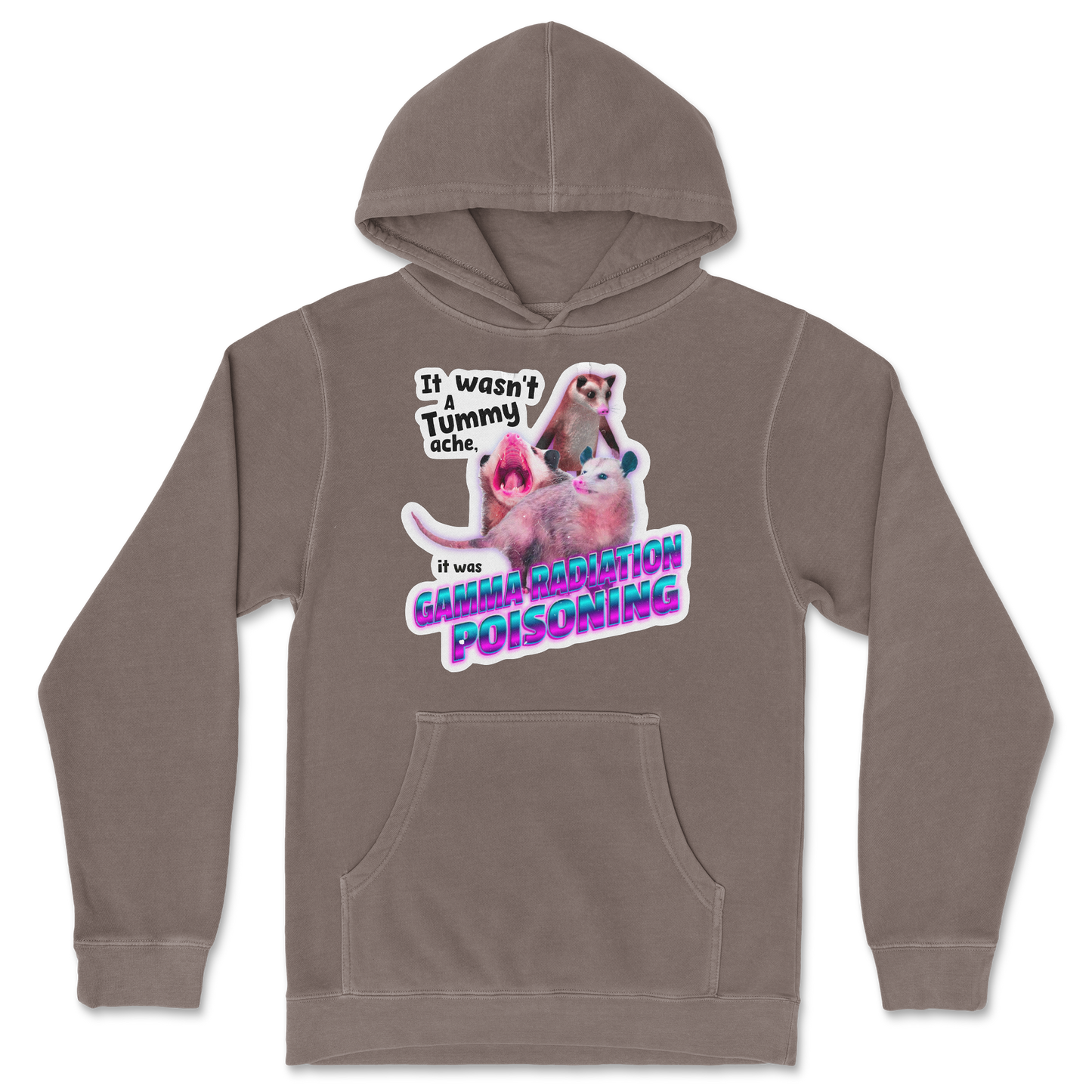 Independent Clothing Co. Hoodie Possum Radiation in Clay