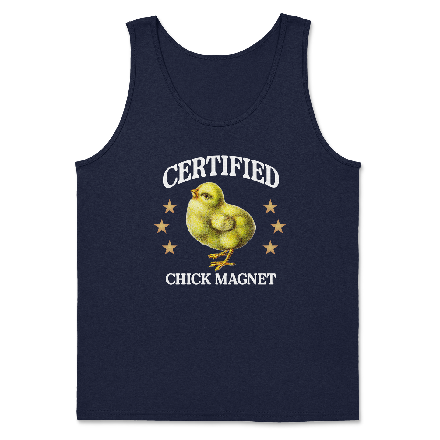 Heavy Blend Tank Top Chick Magnet in Navy
