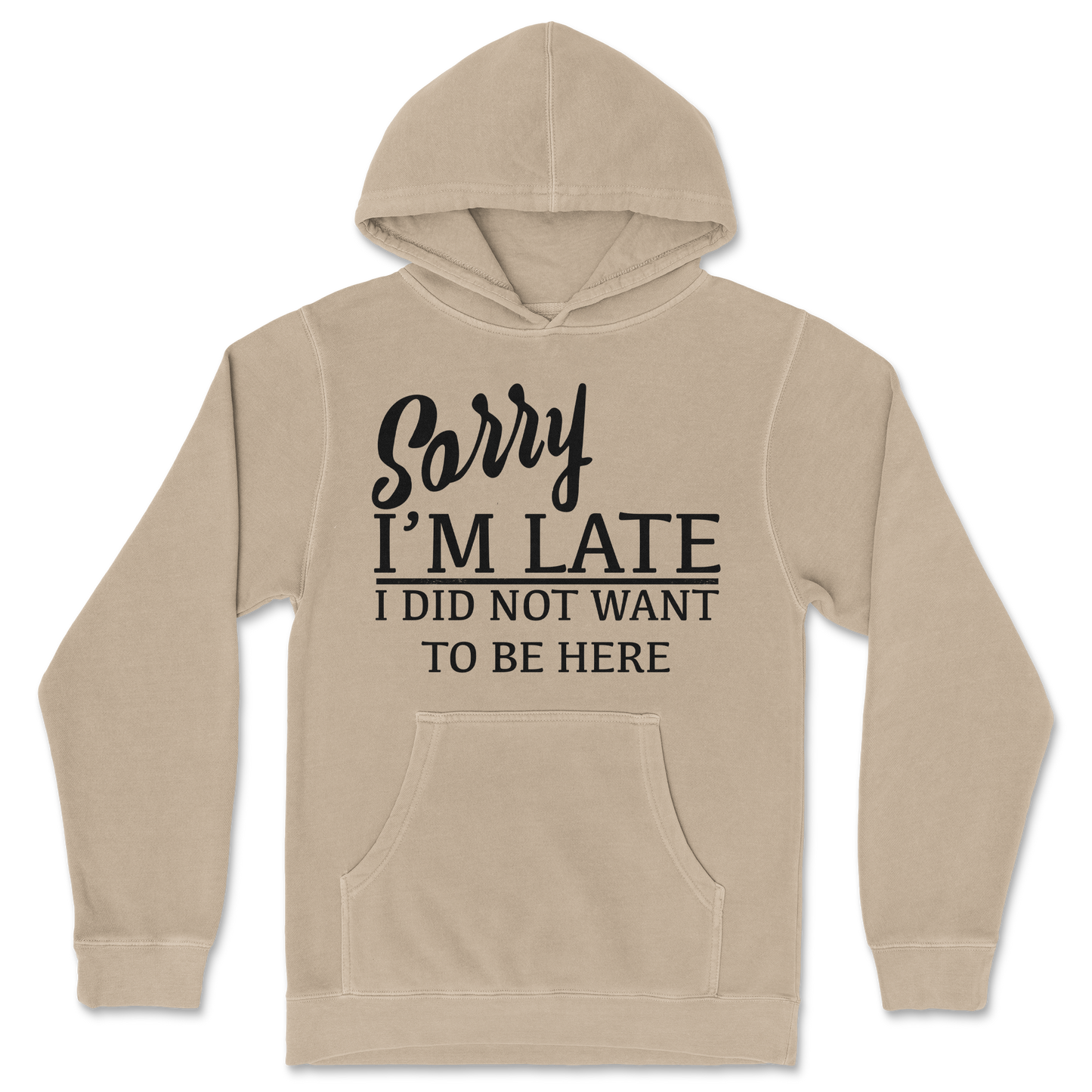 Independent Clothing Co. Hoodie Late in Sandstone