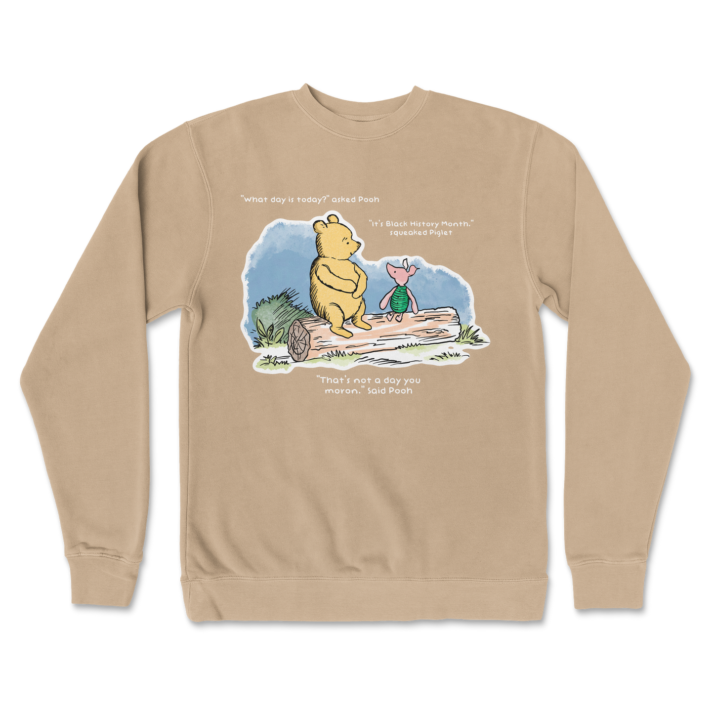 Independent Clothing Co. Crew Neck Winnie the Pooh in Sandstone