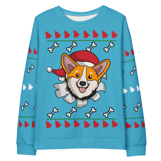 Corgi Surprise Christmas Sweater