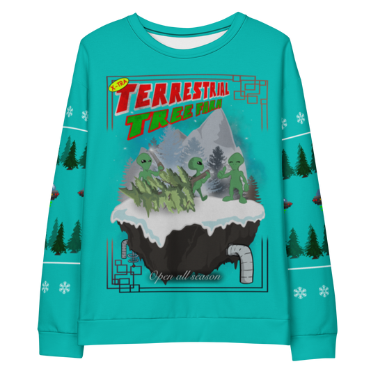 Xtra Terrestrial Tree Farm Christmas Sweater