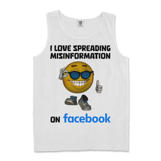 Comfort Colors Tank Top Spreadin Misinformation in White