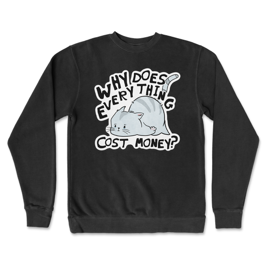 Independent Clothing Co. Crew Neck Broke Cat in Black