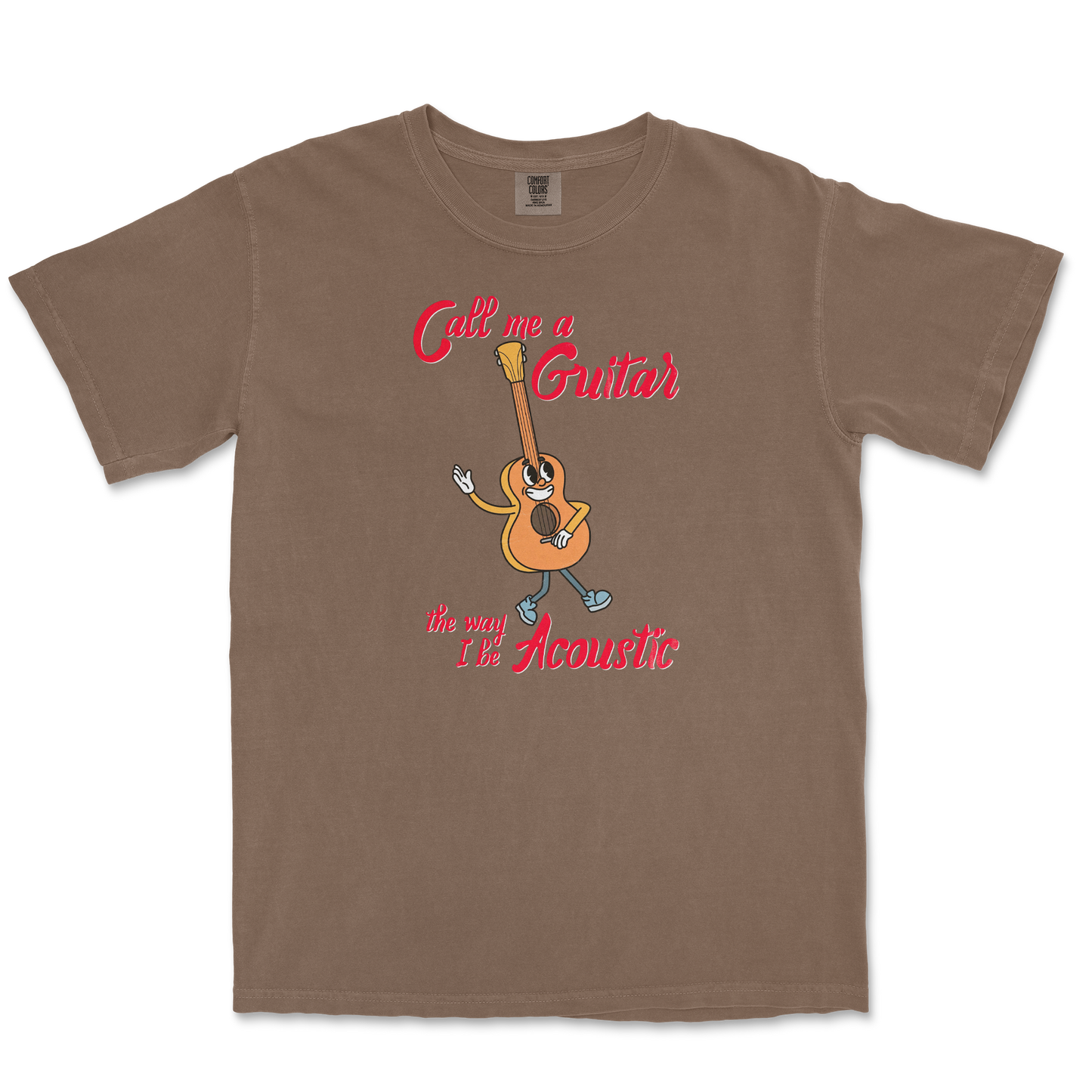 Comfort Colors T-Shirt I Do Be Acoustic  in Espresso