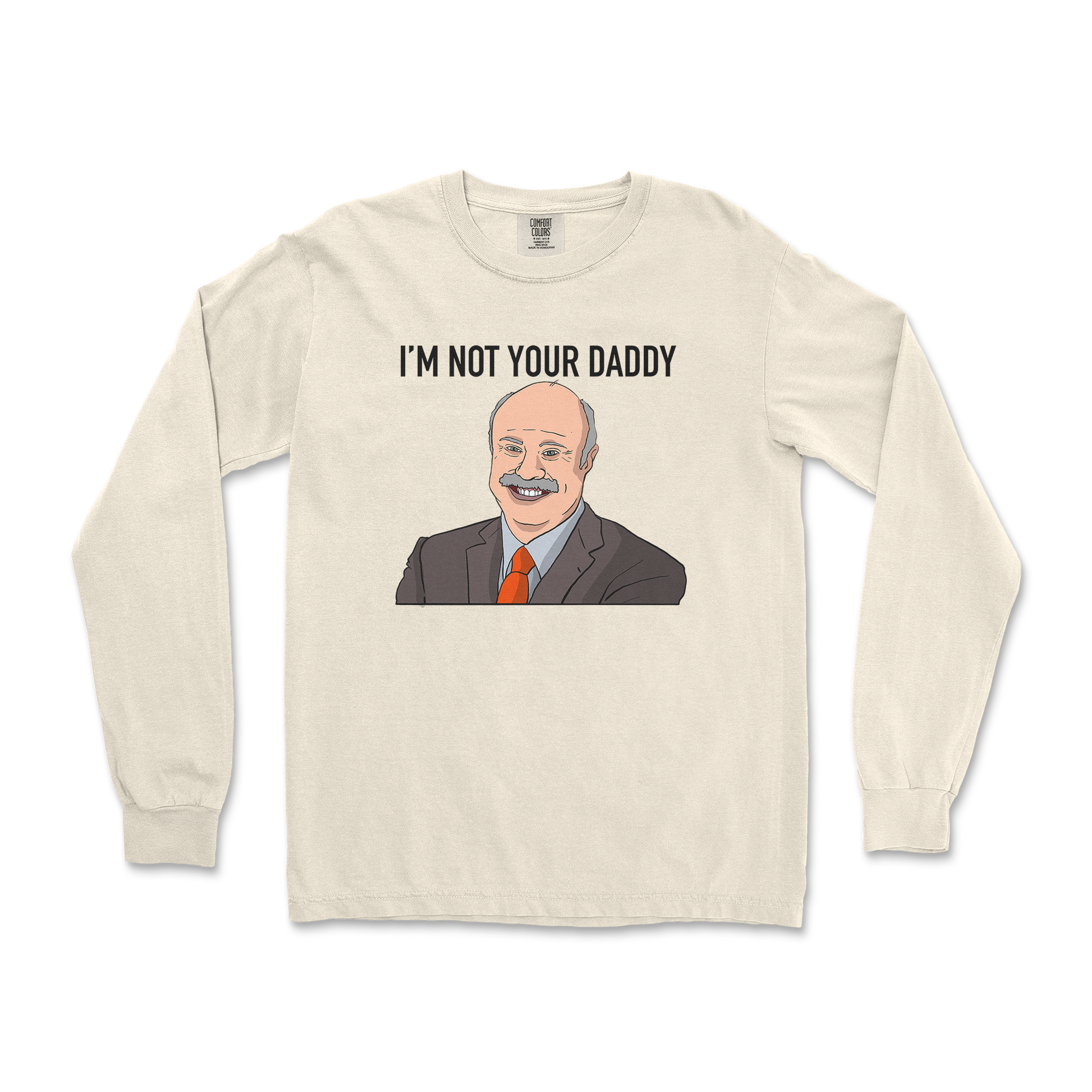 Comfort Colors Long Sleeve Daddy Phil in Ivory