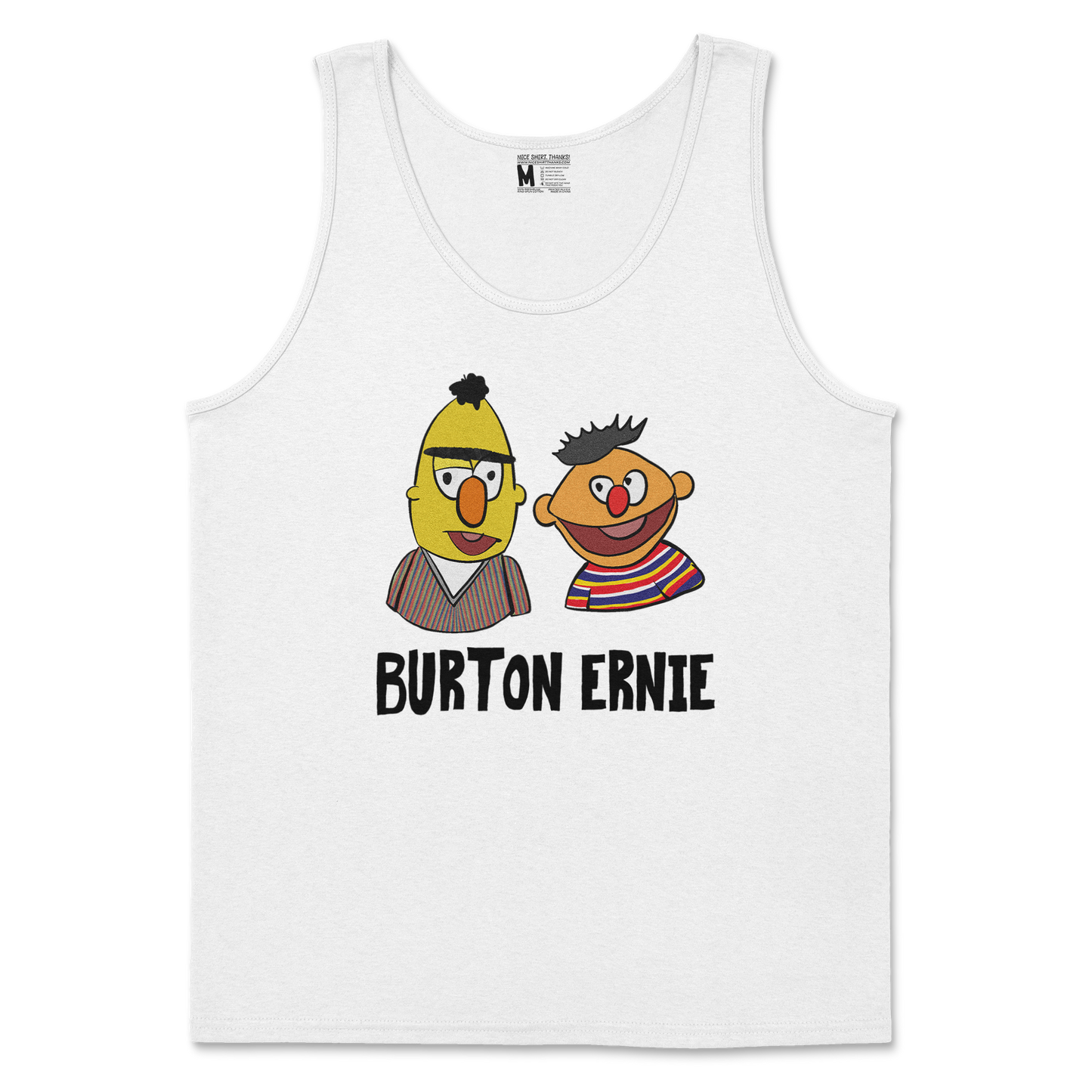 Gildan SoftStyle Tank Top Burton Ernie in White