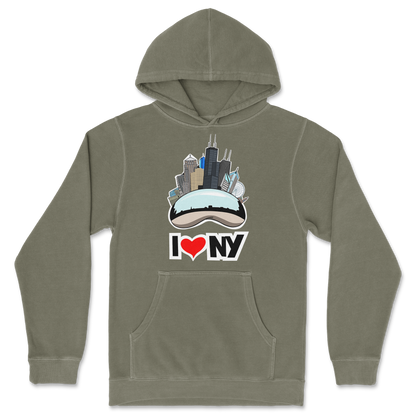 Independent Clothing Co. Hoodie I Heart NY in Olive