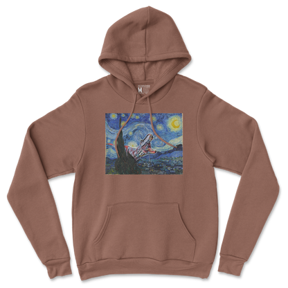 Gildan SoftStyle Hoodie Van Gogh but Cooler in Cocoa