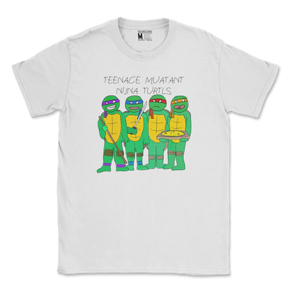 Gildan SoftStyle T-Shirt Ninja Turtles in White