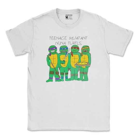 Gildan SoftStyle T-Shirt Ninja Turtles in White