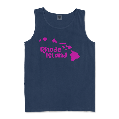 Comfort Colors Tank Top Rhode Island in TrueNavy