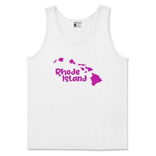 Gildan SoftStyle Tank Top Rhode Island in White