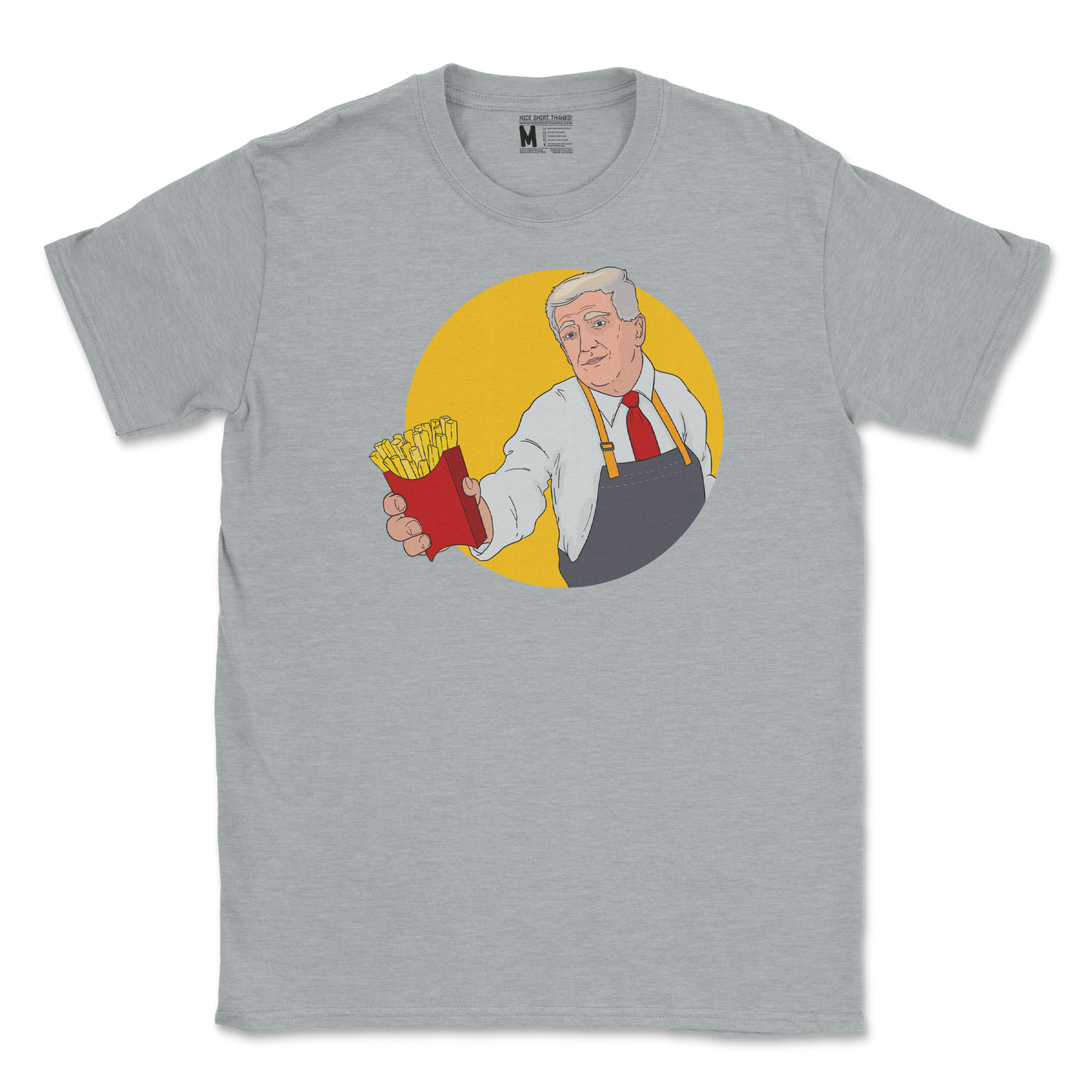 Gildan SoftStyle T-Shirt McTrump  in Sport-Grey