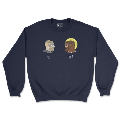 Gildan SoftStyle Crew Neck ILY in Navy