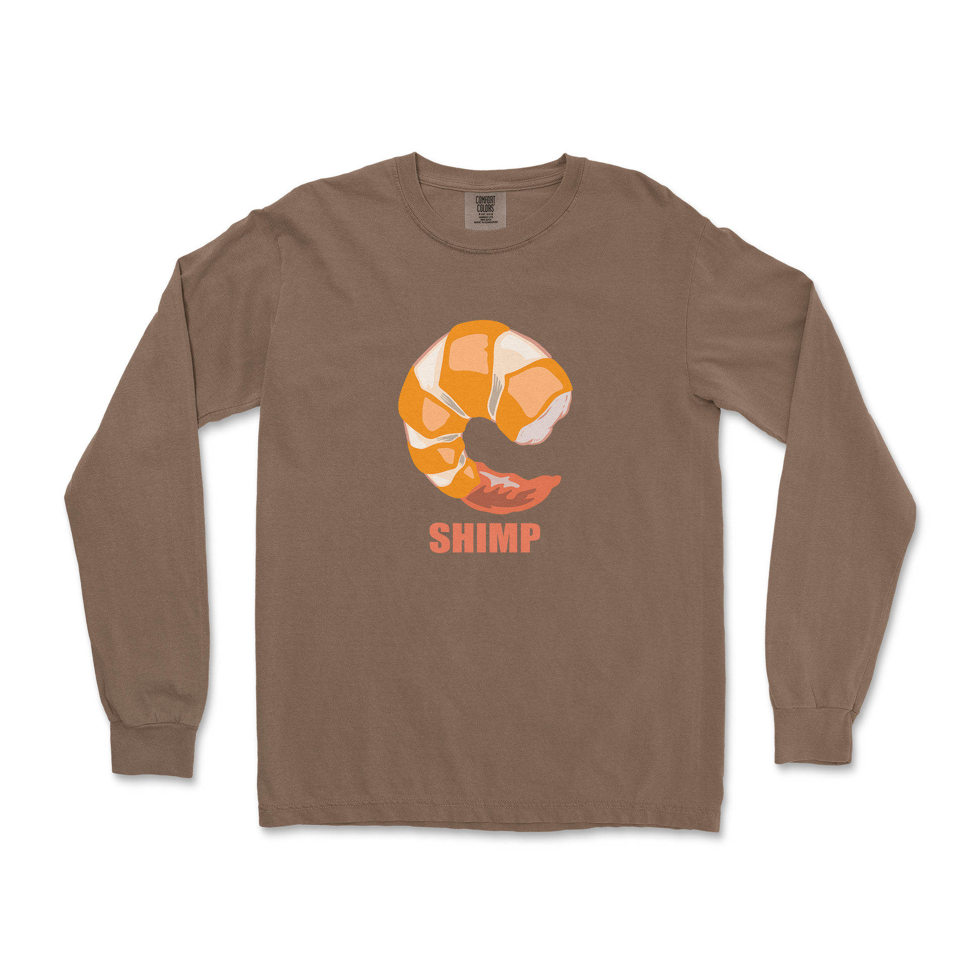 Comfort Colors Long Sleeve Shimp in Espresso