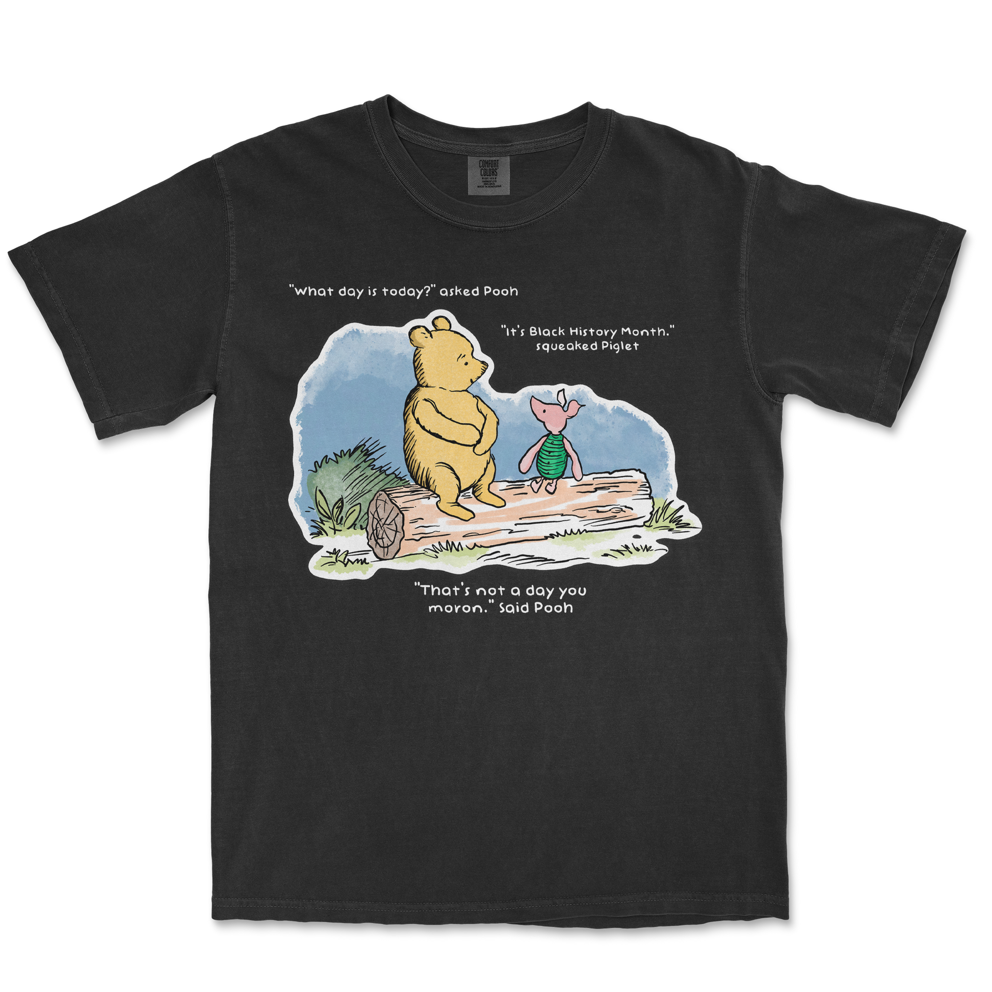 Comfort Colors T-Shirt Winnie the Pooh  in Black