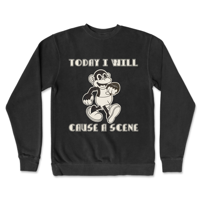 Independent Clothing Co. Crew Neck Cause A Scene  in Black