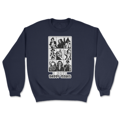 The Nice Shirt Crew Neck Daddy Issues  in Navy