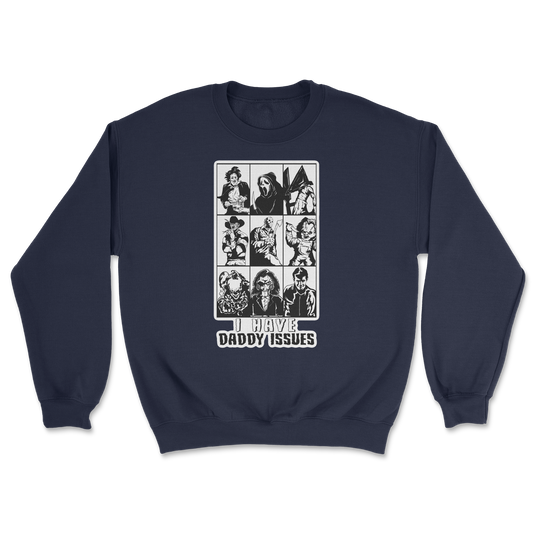 The Nice Shirt Crew Neck Daddy Issues  in Navy