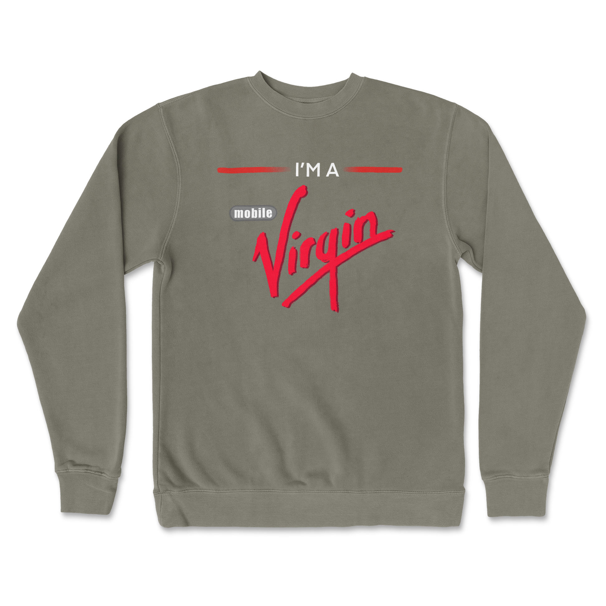 Independent Clothing Co. Crew Neck Mobile Virgin in Army