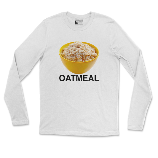 Gildan SoftStyle Long Sleeve Oatmeal in White