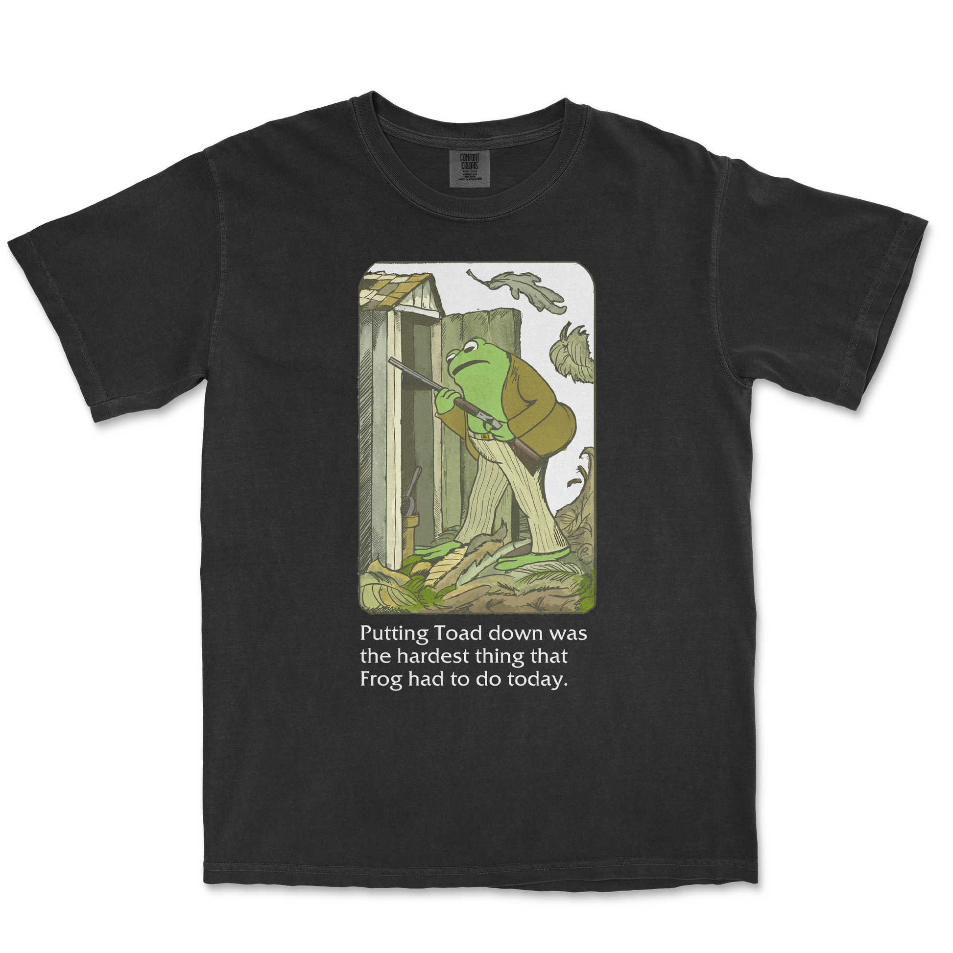 Comfort Colors T-Shirt Frog and Toad  in Black