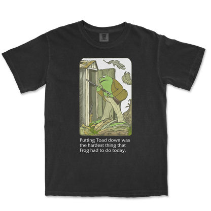 Comfort Colors T-Shirt Frog and Toad  in Black