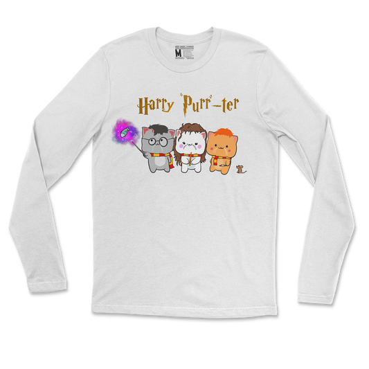 Gildan SoftStyle Long Sleeve Harry Purrter in White