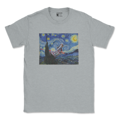 Gildan SoftStyle T-Shirt Van Gogh but Cooler in Sports Grey