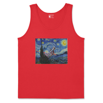 Gildan SoftStyle Tank Top Van Gogh but Cooler in Red