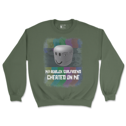 Gildan SoftStyle Crew Neck Roblox GF in Military Green